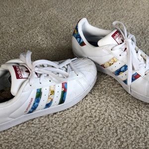 Adidas Superstar with floral details